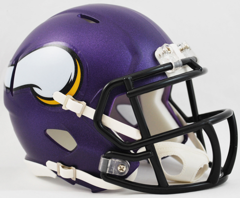 Minnesota Vikings NFL Mini Speed Football Helmet <B>Satin Purple</B>