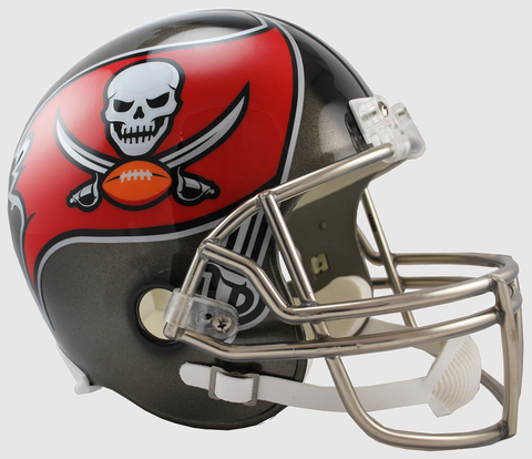 Tampa Bay Buccaneers Full Size Replica Football Helmet <B>Chrome Mask</B>