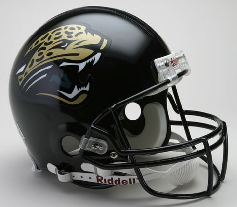 Jacksonville Jaguars 1995 to 2012 Football Helmet