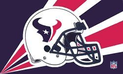Houston Texans Helmet Flag