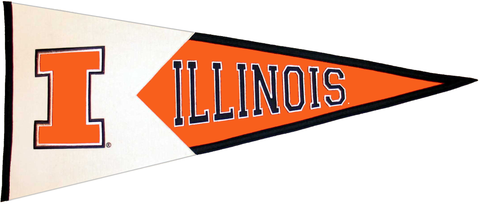 Illinois Fighting Illini NCAA Pennant Wool