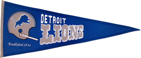Detroit Lions Pennant Wool