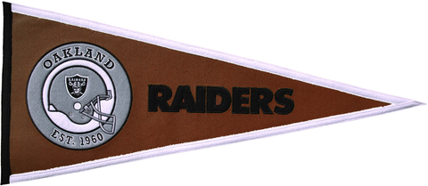 Oakland Raiders Pennant Leather