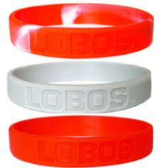 New Mexico Lobos Rubber Wristbands 3 Pack