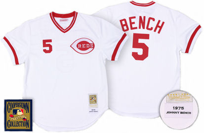 Cincinnati Reds Johnny Bench 1975 Home Jersey - 46 (L)