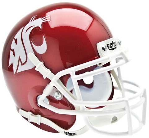 Washington State Cougars Mini XP Authentic Helmet Schutt <B>Scarlet</B>