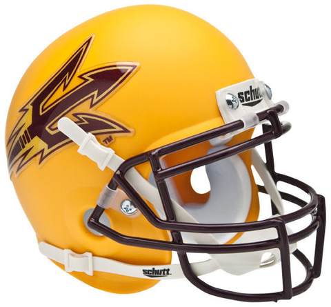 Arizona State Sun Devils Mini XP Authentic Helmet Schutt <B>Matte Gold</B>