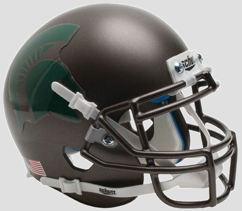 Michigan State Spartans Authentic College XP Football Helmet Schutt Bronze
