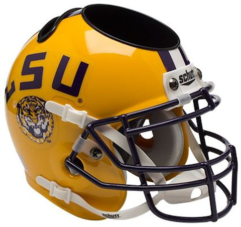 LSU Tigers Miniature Football Helmet Desk Caddy