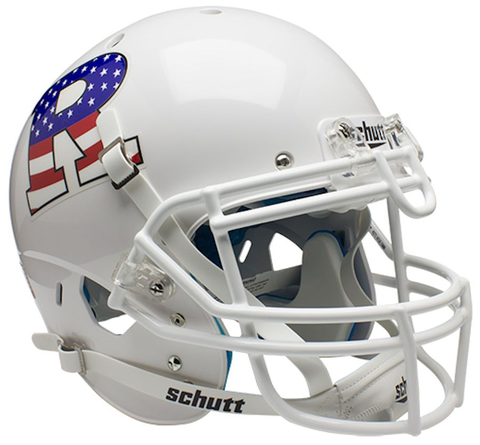 Rutgers Scarlet Knights Authentic College XP Football Helmet Schutt <B>White Flag R</B>