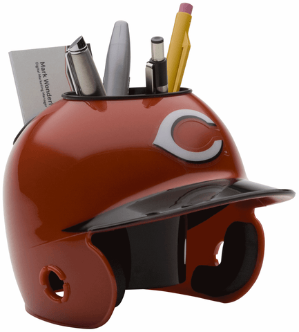 Cincinnati Reds Miniature Batters Helmet Desk Caddy