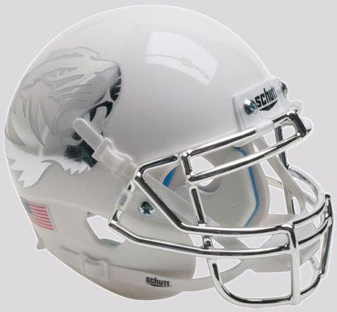 Missouri Tigers Miniature Football Helmet Desk Caddy <B>White Chrome Mask</B>