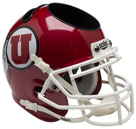 Utah Utes Miniature Football Helmet Desk Caddy