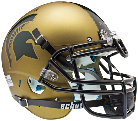 Michigan State Spartans Authentic College XP Football Helmet Schutt Matte Gold