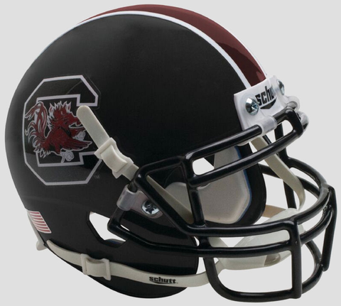South Carolina Gamecocks Authentic College XP Football Helmet Schutt <B>Matte Black</B>