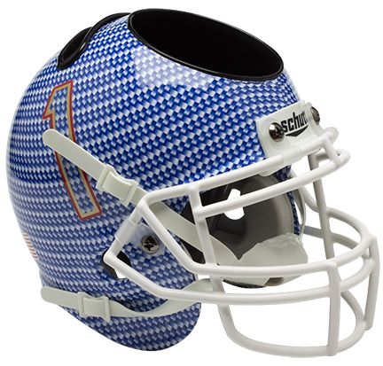 Tulsa Golden Hurricane Mini Football Helmet Desk Caddy <B>Carbon Fiber</B>