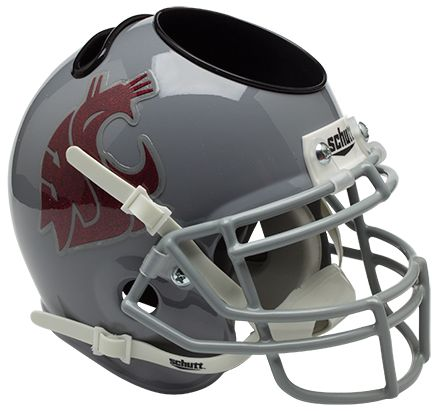 Washington State Cougars Miniature Football Helmet Desk Caddy