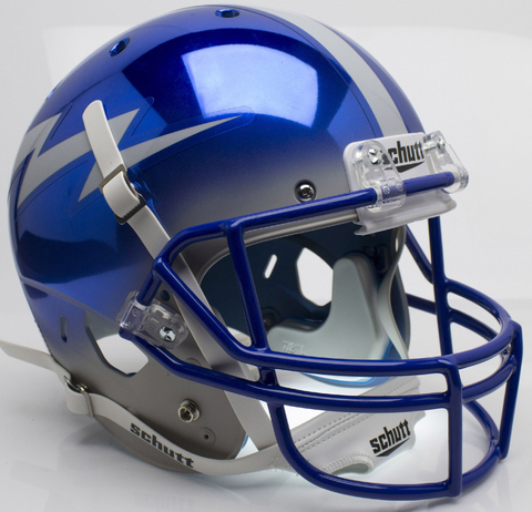 Air Force Falcons Full XP Replica Football Helmet Schutt <B>Chrome</B>