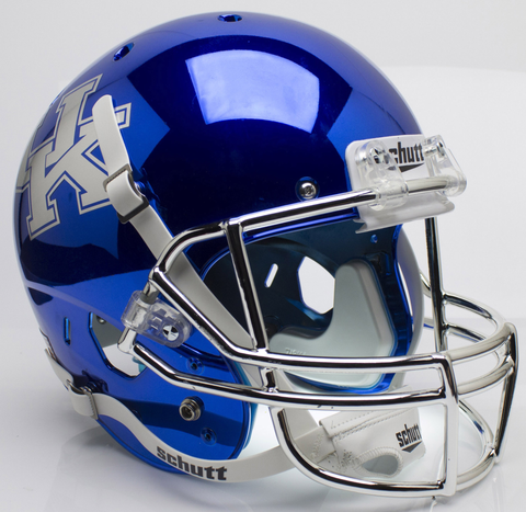 Kentucky Wildcats Full XP Replica Football Helmet Schutt <B>Chrome Blue</B>
