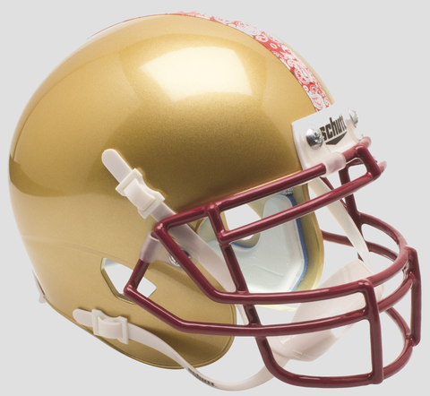 Boston College Eagles Mini XP Authentic Helmet Schutt <B>Gold</B>