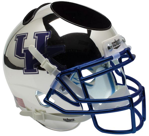 Kentucky Wildcats Miniature Football Helmet Desk Caddy <B>Chrome Silver</B>