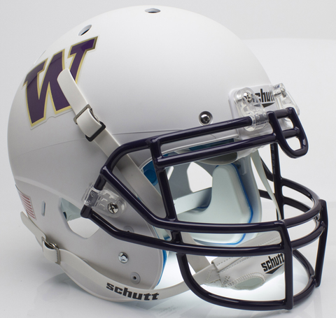 Washington Huskies Authentic College XP Football Helmet Schutt <B>Matte White</B>