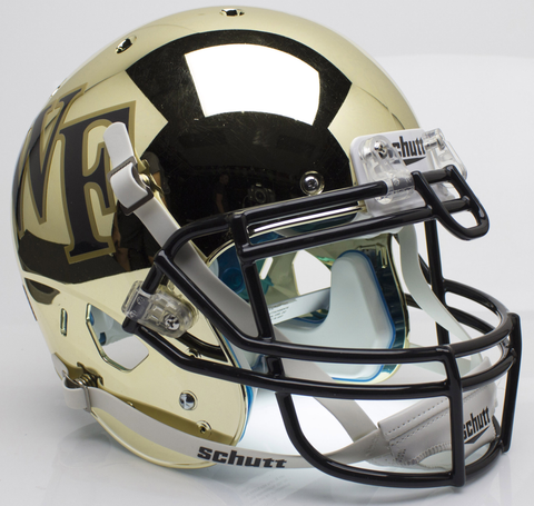 Wake Forest Demon Deacons Authentic College XP Football Helmet Schutt <B>Chrome</B>