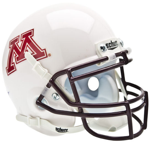 Minnesota Golden Gophers Mini XP Authentic Helmet Schutt <B>White</B>