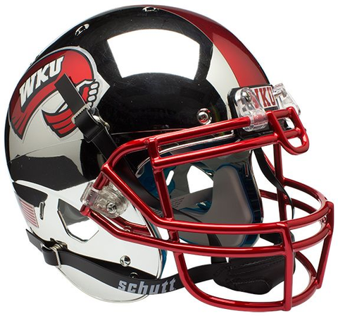 Western Kentucky Hilltoppers Authentic College XP Football Helmet Schutt <B>Chrome</B>