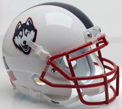 Connecticut Huskies Miniature Football Helmet Desk Caddy <B>White Husky</B>
