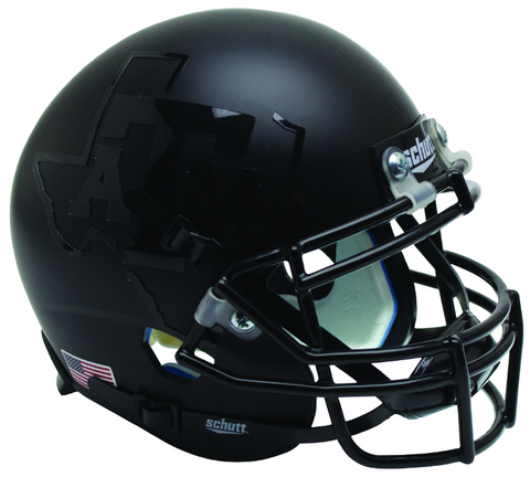 Texas A&M Aggies Miniature Football Helmet Desk Caddy <B>2015 Matte Black</B>
