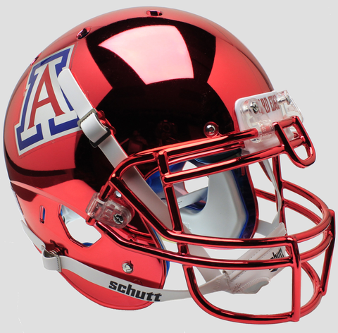 Arizona Wildcats Authentic College XP Football Helmet Schutt <B>Chrome</B>