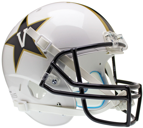 Vanderbilt Commodores Full XP Replica Football Helmet Schutt <B>White</B>