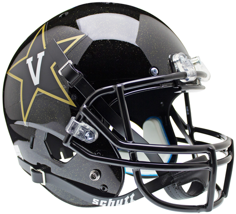 Vanderbilt Commodores Full XP Replica Football Helmet Schutt <B>Black<B>