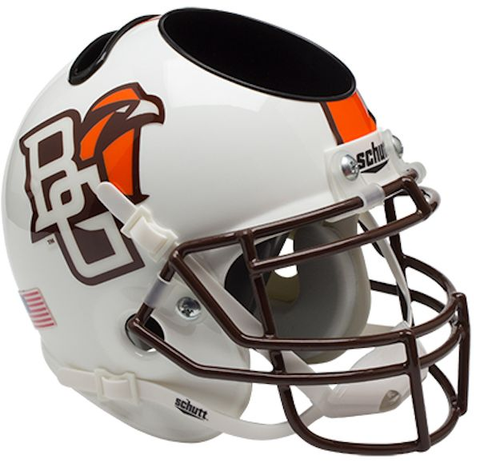 Bowling Green Falcons Miniature Football Helmet Desk Caddy <B>White</B>