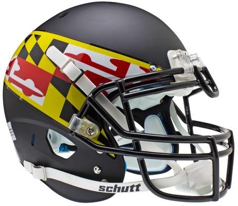 Maryland Terrapins Authentic College XP Football Helmet Schutt <b>Black Wing</B>