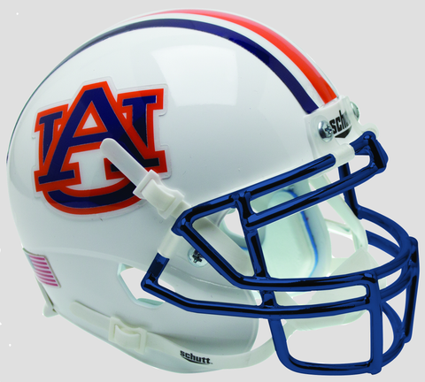 Auburn Tigers Mini XP Authentic Helmet Schutt <B>Chrome Mask</B>