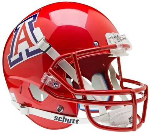 Arizona Wildcats Full XP Replica Football Helmet Schutt <B>Scarlet</B>