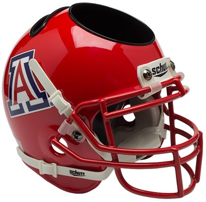Arizona Wildcats Miniature Football Helmet Desk Caddy <B>Scarlet</B>