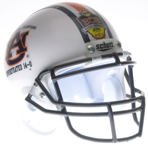 Auburn Tigers 2010 BCS National Champions Authentic College Football Helmet Schutt <B>BLOWOUT SALE</B>