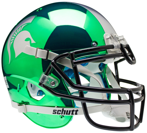 Michigan State Spartans Authentic College XP Football Helmet Schutt Chrome