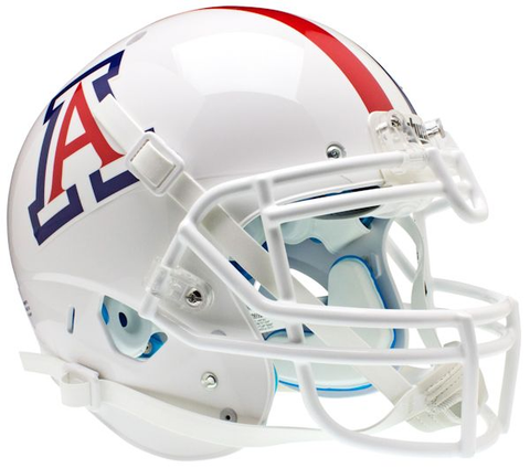 Arizona Wildcats Authentic College XP Football Helmet Schutt <B>White with Stripe</B>