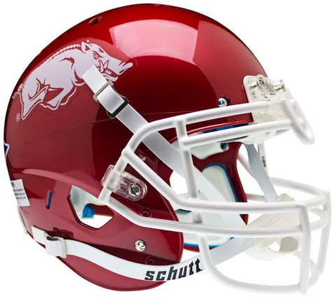 Arkansas Razorbacks Authentic College XP Football Helmet Schutt <B>Matte Crimson</B>