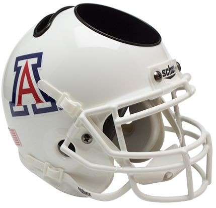 Arizona Wildcats Miniature Football Helmet Desk Caddy <B>White</B>
