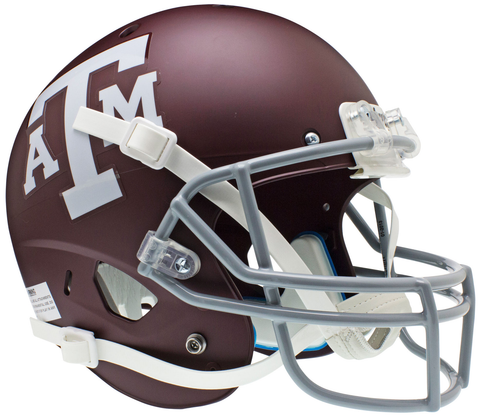 Texas A&M Aggies Full XP Replica Football Helmet Schutt <B>Matte Maroon</B>