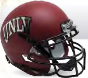UNLV Runnin Rebels Miniature Football Helmet Desk Caddy <B>Matte Red</B>