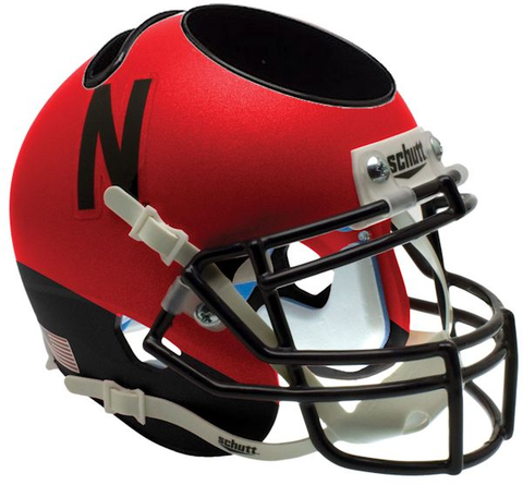 Nebraska Cornhuskers Miniature Football Helmet Desk Caddy <B>Red and Black</B>