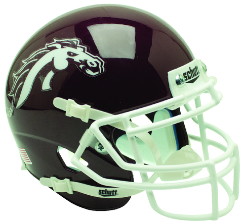 Western Michigan Broncos Mini XP Authentic Helmet Schutt <B>Brown</B>