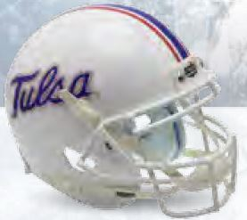 Tulsa Golden Hurricane Mini Football Helmet Desk Caddy <B>White</B>