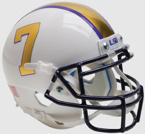 LSU Tigers Mini XP Authentic Helmet Schutt <B>Gridiron Gold</B>